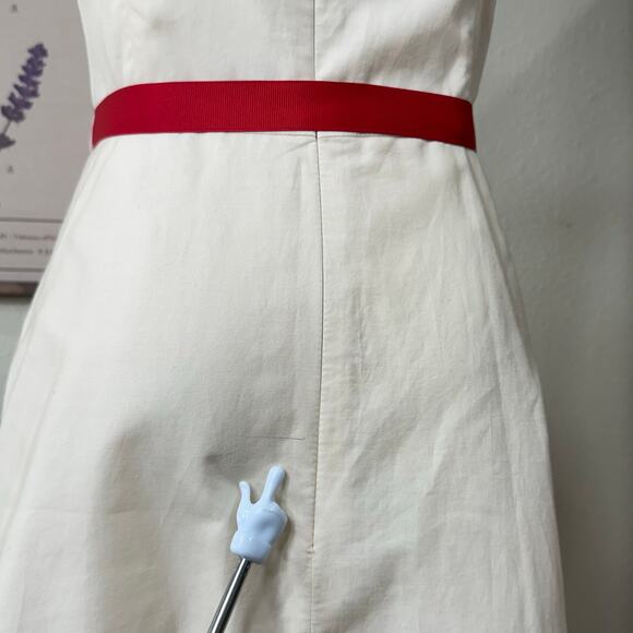 90s Y2k Floral Belted Midi Dress Romantic Coquette Garden Party Dolly Dollette 4 - Picture 9 of 10